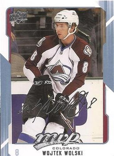 #75 Wojtek Wolski - Colorado Avalanche - 2008-09 Upper Deck MVP Hockey