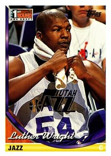 #75 Luther Wright - Utah Jazz - 1993-94 Topps Basketball