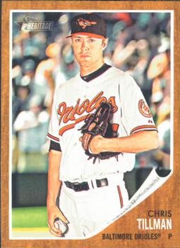 #75 Chris Tillman - Baltimore Orioles - 2011 Topps Heritage Baseball