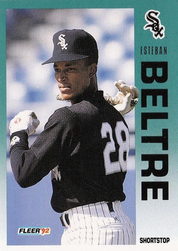 #75 Esteban Beltre - Chicago White Sox - 1992 Fleer Baseball
