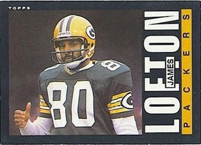 75 James Lofton - Green Bay Packers - 1985 Topps Football – Isolated Cards