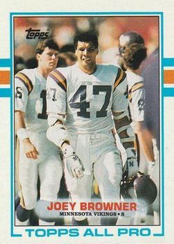 #75 Joey Browner - Minnesota Vikings - 1989 Topps Football