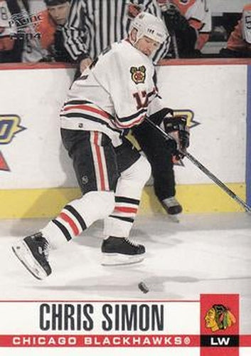#75 Chris Simon - Chicago Blackhawks - 2003-04 Pacific Hockey
