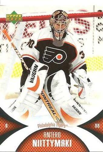 #75 Antero Niittymaki - Philadelphia Flyers - 2006-07 Upper Deck Mini Jersey Hockey