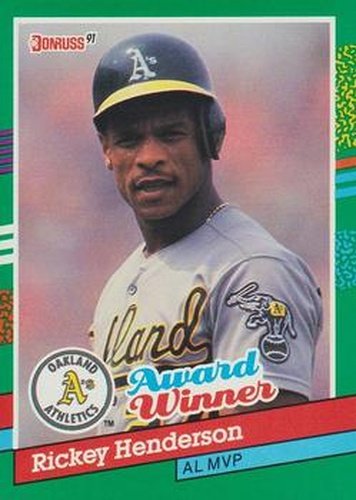 #761 Rickey Henderson - Oakland Athletics - 1991 Donruss Baseball