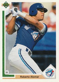 #763 Roberto Alomar - Toronto Blue Jays - 1991 Upper Deck Baseball