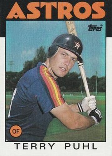 #763 Terry Puhl - Houston Astros - 1986 Topps Baseball