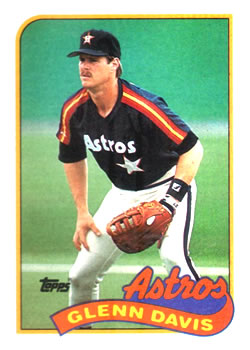 #765 Glenn Davis - Houston Astros - 1989 Topps Baseball