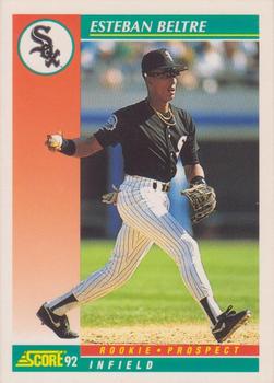 #766 Esteban Beltre - Chicago White Sox - 1992 Score Baseball