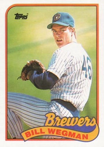 #768 Bill Wegman - Milwaukee Brewers - 1989 Topps Baseball