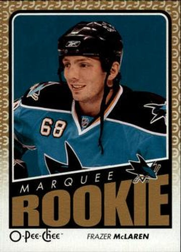 #768 Frazer McLaren - San Jose Sharks - 2009-10 O-Pee-Chee Hockey