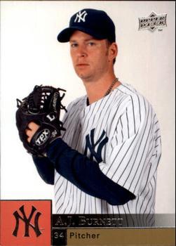 #768 A.J. Burnett - New York Yankees - 2009 Upper Deck Baseball