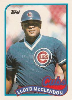 #76T Lloyd McClendon - Chicago Cubs - 1989 Topps Traded Baseball