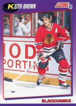 #76 Keith Brown - Chicago Blackhawks - 1991-92 Score American Hockey