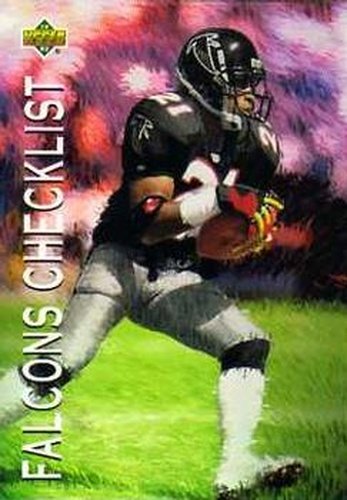 #76 Falcons Checklist - Atlanta Falcons - 1993 Upper Deck Football