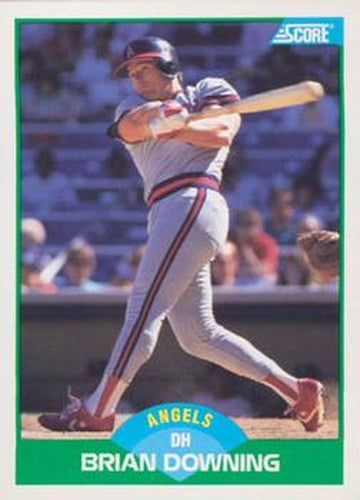 #76 Brian Downing - California Angels - 1989 Score Baseball