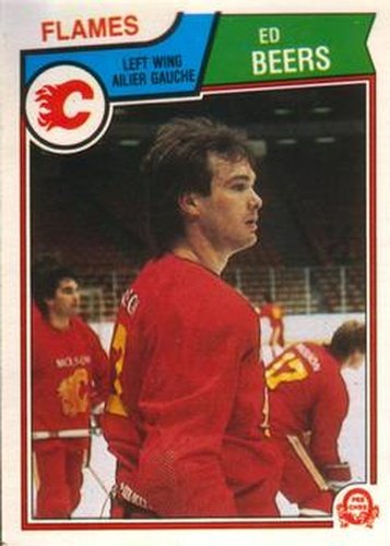 #76 Ed Beers - Calgary Flames - 1983-84 O-Pee-Chee Hockey
