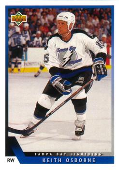 #76 Keith Osborne - Tampa Bay Lightning - 1993-94 Upper Deck Hockey