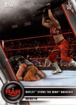 #76 Bayley Stuns the WWE Universe - 2020 Topps WWE Women's Division Wrestling