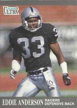 #76 Eddie Anderson - Los Angeles Raiders - 1991 Ultra Football