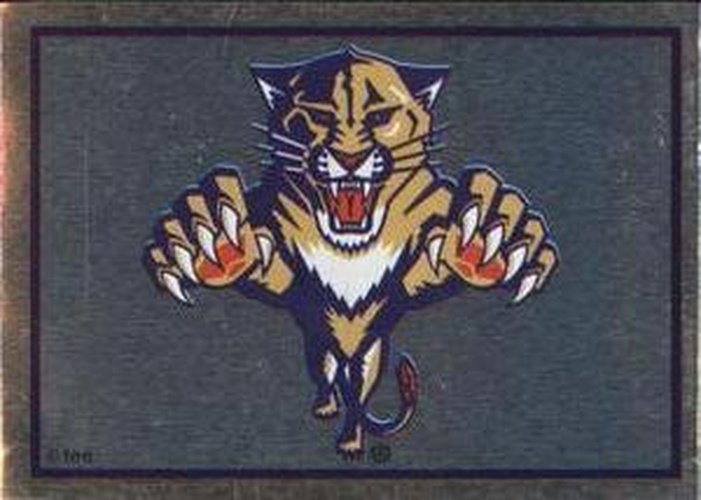 #76 Florida Panthers Logo - Florida Panthers - 1995-96 Panini Hockey Stickers