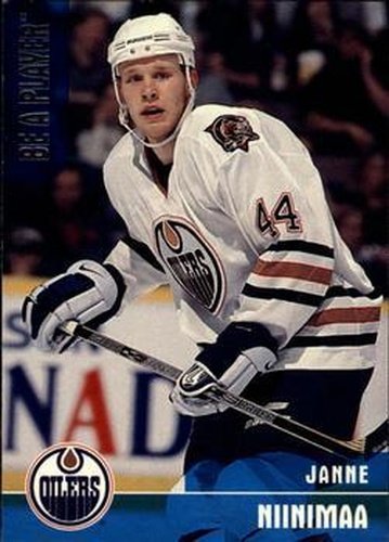 #76 Janne Niinimaa - Edmonton Oilers - 1999-00 Be a Player Memorabilia Hockey