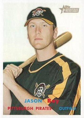 #76 Jason Bay - Pittsburgh Pirates - 2006 Topps Heritage Baseball
