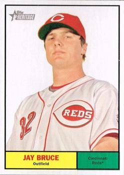 #76 Jay Bruce - Cincinnati Reds - 2010 Topps Heritage Baseball