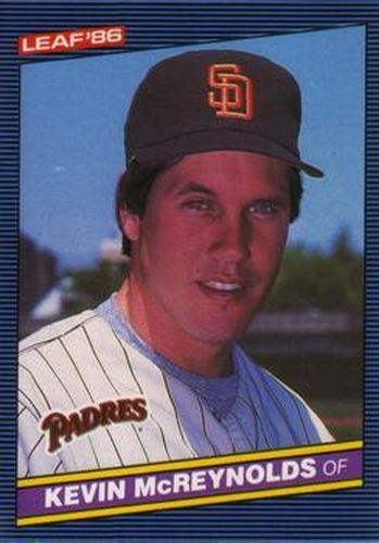 #76 Kevin McReynolds - San Diego Padres - 1986 Leaf Baseball