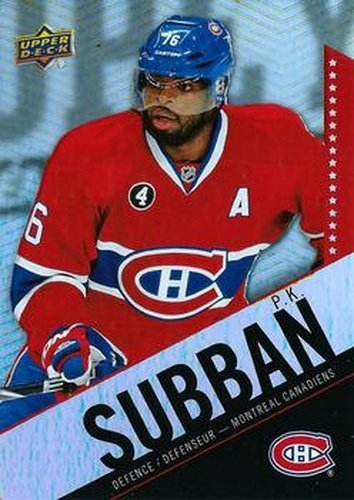 #76 P.K. Subban - Montreal Canadiens - 2015-16 Upper Deck Tim Hortons Hockey