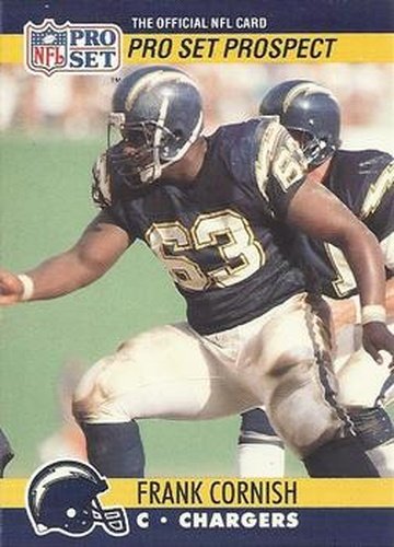 #774 Frank Cornish - San Diego Chargers - 1990 Pro Set Football