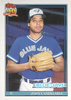 #777 John Candelaria - Toronto Blue Jays - 1991 Topps Baseball