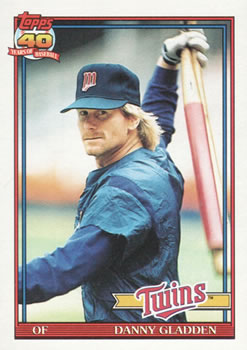 #778 Danny Gladden - Minnesota Twins - 1991 Topps Baseball