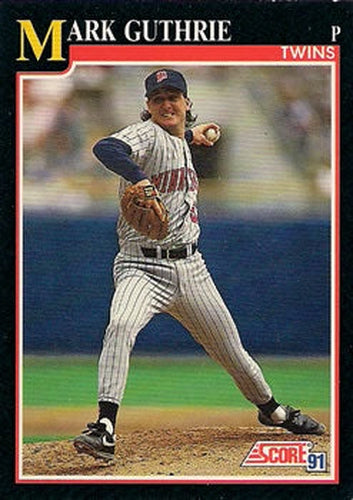 #778 Mark Guthrie - Minnesota Twins - 1991 Score Baseball