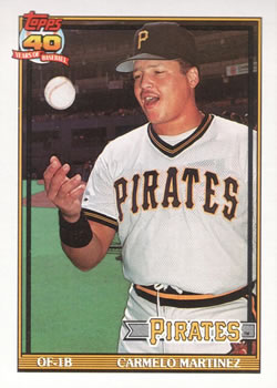 #779 Carmelo Martinez - Pittsburgh Pirates - 1991 Topps Baseball