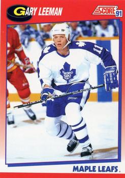 #77 Gary Leeman - Toronto Maple Leafs - 1991-92 Score Canadian Bilingual Hockey
