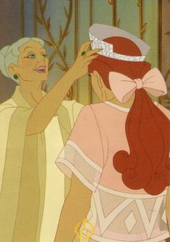 #77 Ladies orange center - 1998 Upper Deck Anastasia