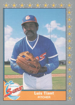 #77 Luis Tiant - Gold Coast Suns - 1990 Pacific Senior League Baseball