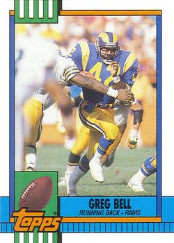 #77 Greg Bell - Los Angeles Rams - 1990 Topps Football