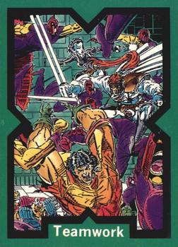 #77 Teamwork - 1991 Marvel Comic Images X-Force