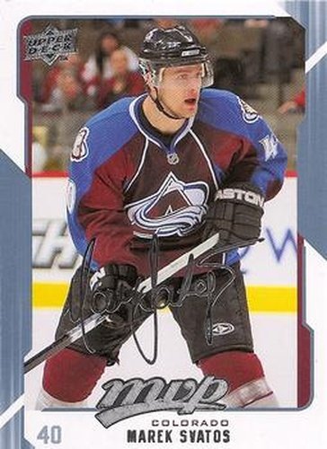 #77 Marek Svatos - Colorado Avalanche - 2008-09 Upper Deck MVP Hockey
