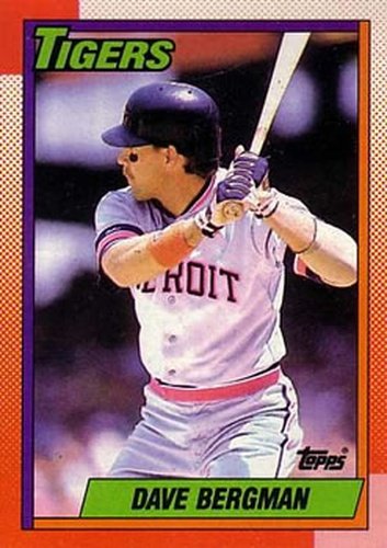 #77 Dave Bergman - Detroit Tigers - 1990 Topps Baseball