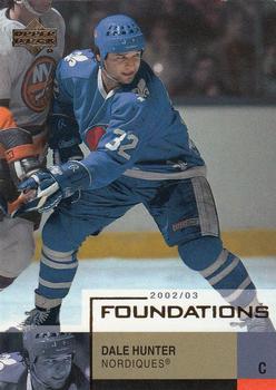 #77 Dale Hunter - Quebec Nordiques - 2002-03 Upper Deck Foundations Hockey