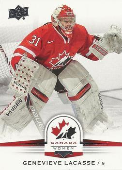 #77 Genevieve Lacasse - Canada - 2014-15 Upper Deck Team Canada Juniors Hockey