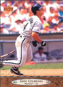 #77 Greg Colbrunn - Florida Marlins - 1996 Upper Deck Baseball