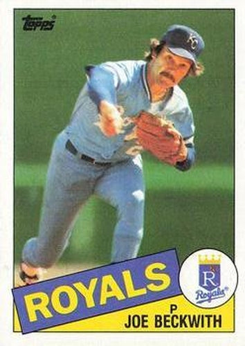 #77 Joe Beckwith - Kansas City Royals - 1985 Topps Baseball