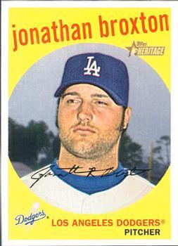 #77 Jonathan Broxton - Los Angeles Dodgers - 2008 Topps Heritage Baseball