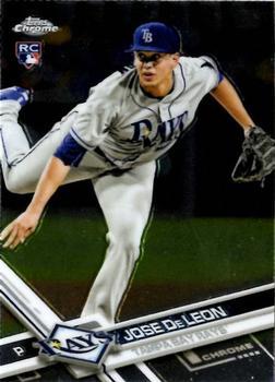 #77 Jose De Leon - Tampa Bay Rays - 2017 Topps Chrome Baseball