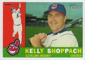 #77 Kelly Shoppach - Cleveland Indians - 2009 Topps Heritage Baseball