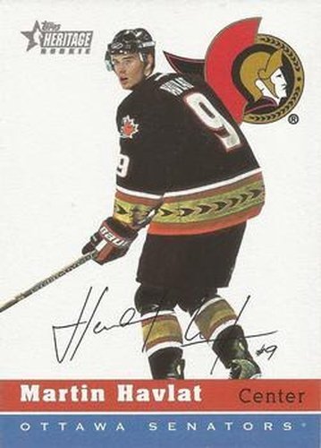 #77 Martin Havlat - Ottawa Senators - 2000-01 Topps Heritage Hockey
